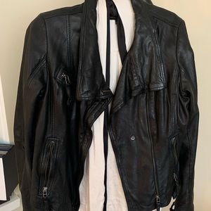 LEATHER MOTO jacket